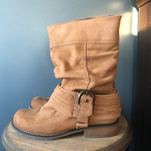 Aldo Leather Slouch Boots